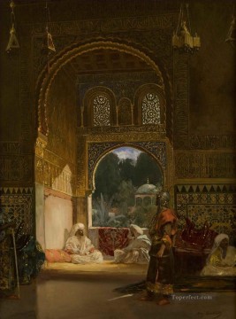 150の主題の芸術作品 Painting - スルタン宮殿にて ジャン・ジョセフ・ベンジャミン・コンスタン・アラベール